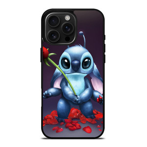 DISNEY STITCH AND ROSE FLOWER iPhone 16 Pro Max Case Cover DISNEY STITCH AND ROSE FLOWER iPhone 16 Pro Max Case Cover
