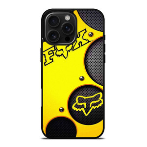 FOX RACING YELLOW METAL iPhone 16 Pro Max Case Cover