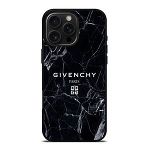 GIVENCHY PARIS MARBLE BLACK iPhone 16 Pro Max Case Cover