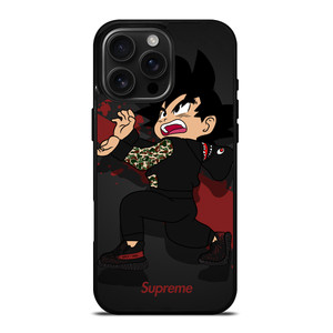 GOKU KIDS BAPE SHARK SUPREME iPhone 16 Pro Max Case Cover