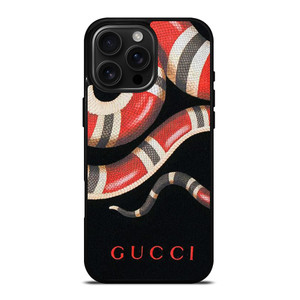 GUCCI SNAKE LEATHER iPhone 16 Pro Max Case Cover
