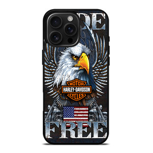 HARLEY DAVIDSON FREE RIDE EAGLE iPhone 16 Pro Max Case Cover