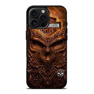 HARLEY DAVIDSON SKULL METAL MOTOR iPhone 16 Pro Max Case Cover