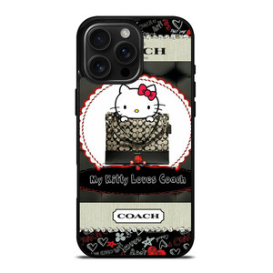 HELLO KITTY LOVES COACH iPhone 16 Pro Max Case Cover