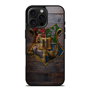 HOGWARTS HARRY POTTER WOODEN LOGO iPhone 16 Pro Max Case Cover