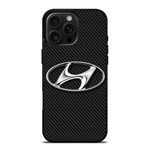 HYUNDAI MOTORS CARBON LOGO iPhone 16 Pro Max Case Cover HYUNDAI MOTORS CARBON LOGO iPhone 16 Pro Max Case Cover