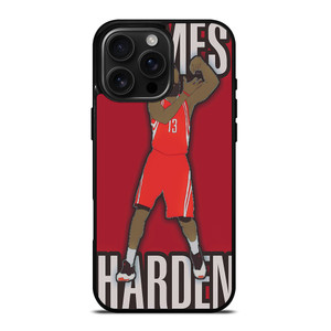 JAMES HARDEN HOUSTON ROCKETS CARTOON iPhone 16 Pro Max Case Cover