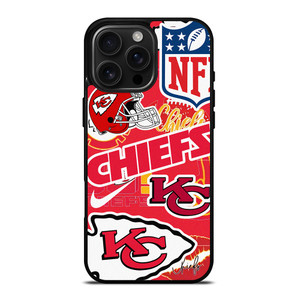 KANSAS CITY CHIEFS NFL STICKER BOMB iPhone 16 Pro Max Case Cover KANSAS CITY CHIEFS NFL STICKER BOMB iPhone 16 Pro Max Case Cover