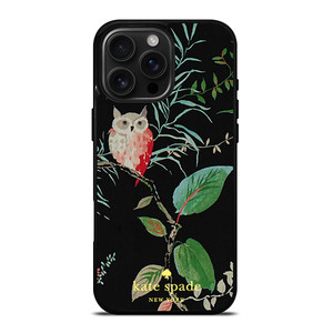 KATE SPADE OWLISH BLACK iPhone 16 Pro Max Case Cover