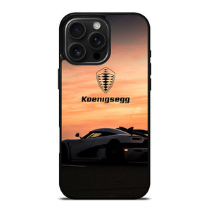 KOENIGSEGG CAR SUNSET LOGO iPhone 16 Pro Max Case Cover