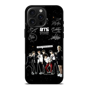 KPOP BANGTAN BOYS BTS SIGNATURE  iPhone 16 Pro Max Case Cover KPOP BANGTAN BOYS BTS SIGNATURE  iPhone 16 Pro Max Case Cover