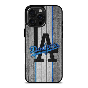 LA LOS ANGELES DODGERS WOODEN LOGO iPhone 16 Pro Max Case Cover