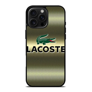 LACOSTE GOLD EMBLEM iPhone 16 Pro Max Case Cover