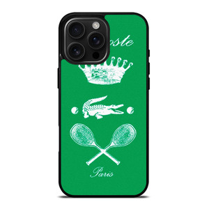 LACOSTE TENNIS PARIS iPhone 16 Pro Max Case Cover LACOSTE TENNIS PARIS iPhone 16 Pro Max Case Cover