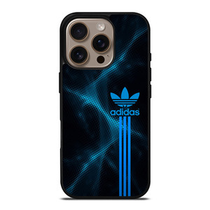 ADIDAS LOGO ABSTRACT BLUE LIGHT iPhone 16 Pro Case Cover ADIDAS LOGO ABSTRACT BLUE LIGHT iPhone 16 Pro Case Cover