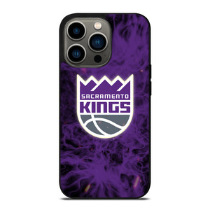 SACRAMENTO KINGS BASKETBALL NBA FIRE iPhone 13 Pro Case Cover