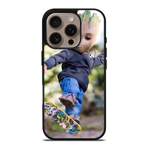 BABY GROOT SKATEBOARD iPhone 16 Pro Case Cover BABY GROOT SKATEBOARD iPhone 16 Pro Case Cover