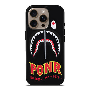 BAPE BATHING APE X PONR iPhone 16 Pro Case Cover BAPE BATHING APE X PONR iPhone 16 Pro Case Cover