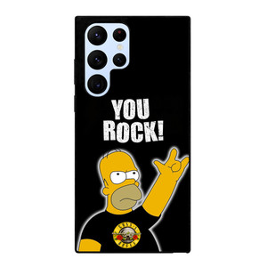 GUNS N ROSES ROCK HOMER SIMPSONS Samsung Galaxy S22 Ultra Case Cover