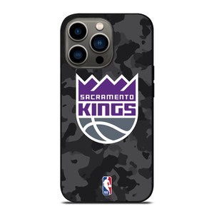 SACRAMENTO KINGS BLACK CAMO iPhone 13 Pro Case Cover