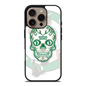 BOSTON CELTICS BASKET SKULL iPhone 16 Pro Case Cover
