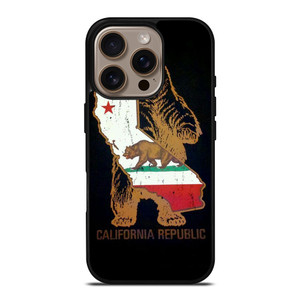 CALIFORNIA REPUBLIC BEAR ICON iPhone 16 Pro Case Cover CALIFORNIA REPUBLIC BEAR ICON iPhone 16 Pro Case Cover