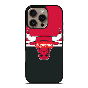 CHICAGO BULLS SUPREME LOGO iPhone 16 Pro Case Cover