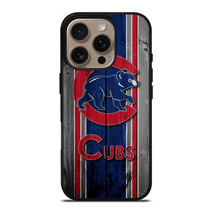 CHICAGO CUBS WOODEN LOGO iPhone 16 Pro Case Cover CHICAGO CUBS WOODEN LOGO iPhone 16 Pro Case Cover