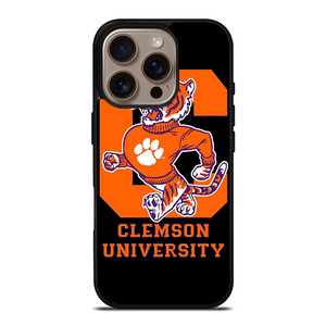 CLEMSON TIGERS UNIVERSITY ICON iPhone 16 Pro Case Cover
