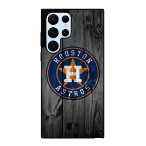 HOUSTON ASTROS BASEBALL MLB WOOD LOGO Samsung Galaxy S22 Ultra Case Cover