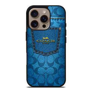 COACH JEANS iPhone 16 Pro Case Cover COACH JEANS iPhone 16 Pro Case Cover
