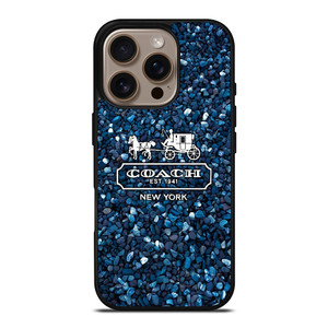 COACH NEW YORK BLUE STONE iPhone 16 Pro Case Cover COACH NEW YORK BLUE STONE iPhone 16 Pro Case Cover