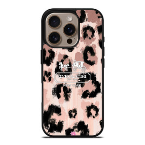 COACH NEW YORK LEOPARD SKIN iPhone 16 Pro Case Cover COACH NEW YORK LEOPARD SKIN iPhone 16 Pro Case Cover