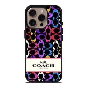 COACH NEW YORK PATTERN COLOR iPhone 16 Pro Case Cover
