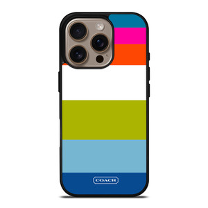 COACH NEW YORK STRIPE 2 iPhone 16 Pro Case Cover COACH NEW YORK STRIPE 2 iPhone 16 Pro Case Cover