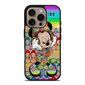 COACH RAINBOW MICKEY iPhone 16 Pro Case Cover