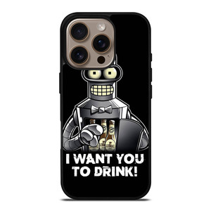 FUTURAMA BENDER QUOTE iPhone 16 Pro Case Cover FUTURAMA BENDER QUOTE iPhone 16 Pro Case Cover