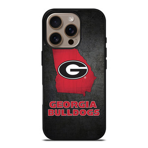GEORGIA BULLDOGS SYMBOL METAL iPhone 16 Pro Case Cover