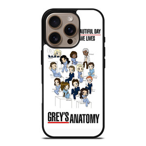 GREY'S ANATOMY ALL CARTOON iPhone 16 Pro Case Cover GREY'S ANATOMY ALL CARTOON iPhone 16 Pro Case Cover