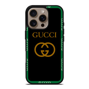 GUCCI ROUND BLACK iPhone 16 Pro Case Cover GUCCI ROUND BLACK iPhone 16 Pro Case Cover