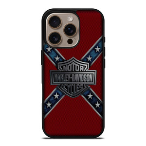 HARLEY DAVIDSON FLAG CARBON iPhone 16 Pro Case Cover