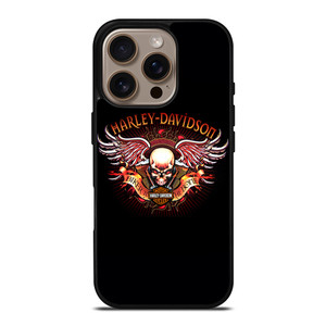 HARLEY DAVIDSON WING SKULL LOGO iPhone 16 Pro Case Cover