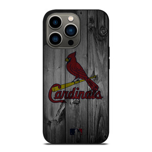 SAINT LOUIS CARDINALS BASEBALL MLB WOOD LOGO iPhone 13 Pro Case Cover