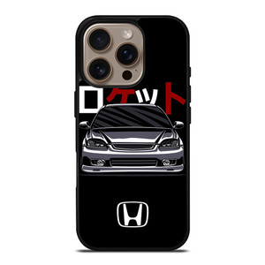 HONDA CIVIC RETRO DRAWING iPhone 16 Pro Case Cover