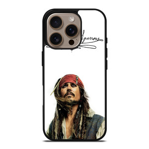 JACK SPARROW SIGNATURE PIRATES OF THE CARIBBEAN  iPhone 16 Pro Case Cover