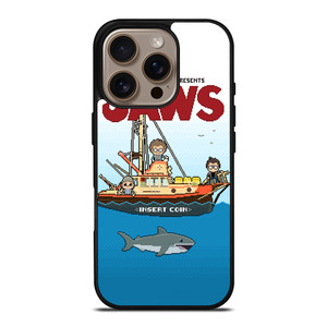 JAWS LOGO 8 BIT iPhone 16 Pro Case Cover