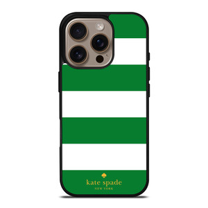 KATE SPADE GREEN STRIPE iPhone 16 Pro Case Cover