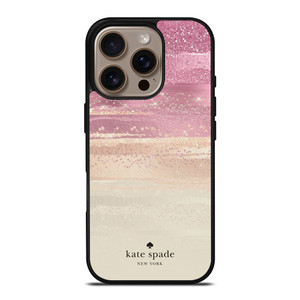 KATE SPADE NEW YORK ROSE GOLD GLITTER iPhone 16 Pro Case Cover KATE SPADE NEW YORK ROSE GOLD GLITTER iPhone 16 Pro Case Cover