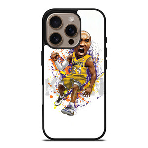 LA LAKERS KOBE BRYANT CARTOON iPhone 16 Pro Case Cover