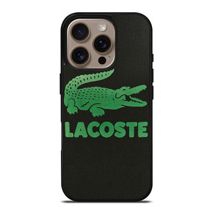LACOSTE CROCODILE SUEDE iPhone 16 Pro Case Cover LACOSTE CROCODILE SUEDE iPhone 16 Pro Case Cover